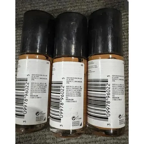 (3 Pack) Revlon ColorStay Longwear Foundation SPF 15-Shade 375 Toffee/Caramel - Picture 6 of 9